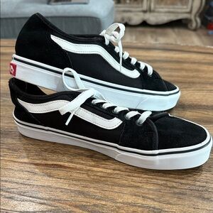 Vans Black and White Classic Sneakers